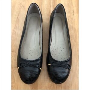 ECCO Touch Ballerina Bow Flats 10M Black